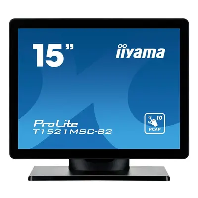 iiyama ProLite T1521MSC-B2 monitoare LCD 38,1 cm (15") x Pixel XGA LED Ecran tactil Platou de ma