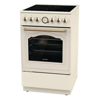 Aragaz Gorenje GECS5B70CLI, arzatoare, Electric, 50 cm, Grill, bej