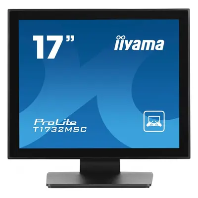 Monitor TN LED IIyama 17" T1732MSC-B1SAG, x 1024, VGA, HDMI, DisplayPort, Boxe, Touchscreen, Neg