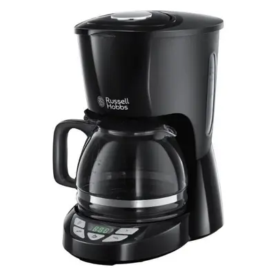 Cafetiera digitala Russell Hobbs Textures Plus, 975W, Display LCD, Timer, Tehnologie cu dus, 1.2