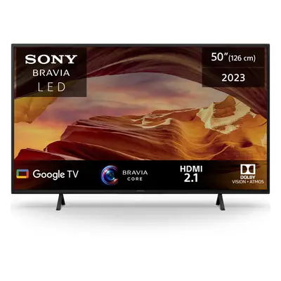 Televizor Sony BRAVIA LED 50X75WL, cm, Smart Google TV, 4K Ultra HD, Clasa F, Negru