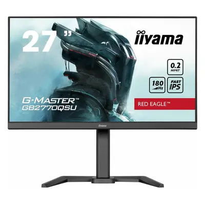 Monitor Gaming Fast IPS LED Iiyama 27" GB2770QSU-B6, QHD (2560 x 1440), HDMI, DisplayPort, Boxe,