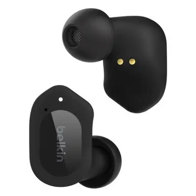 Casti True Wireless Belkin SoundForm Play, Bluetooth, Waterproof IPX5, Negru