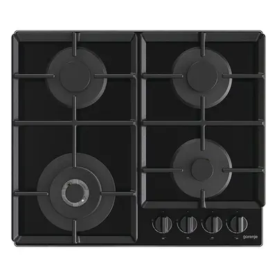 Plita incorporabila Gorenje GTW641EB, Gaz, arzatoare, Wok, Negru