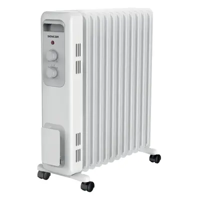 Calorifer cu ulei Sencor SOH 3211WH, 2300W, baterii, alb