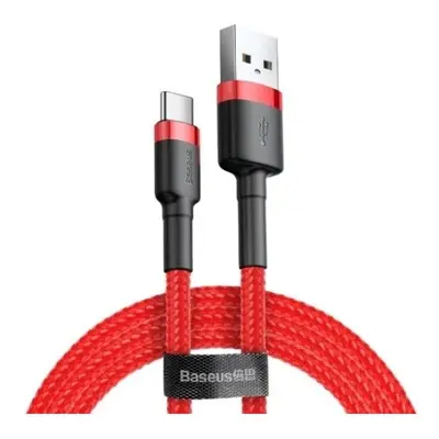 Cablu de date Baseus CATKLF-C09, USB male - USB-C male, 2m, Rosu