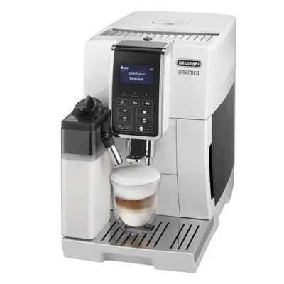 Espressor automat De’Longhi Dinamica ECAM 350.55.W, W, bar, 1.8 l, sistem LatteCrema, carafa lap