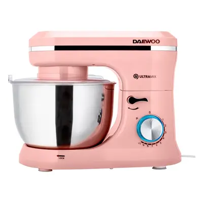 Mixer cu bol Daewoo , putere W, viteze, capacitate bol 4.5 litri, bol rotativ, accesorii incluse