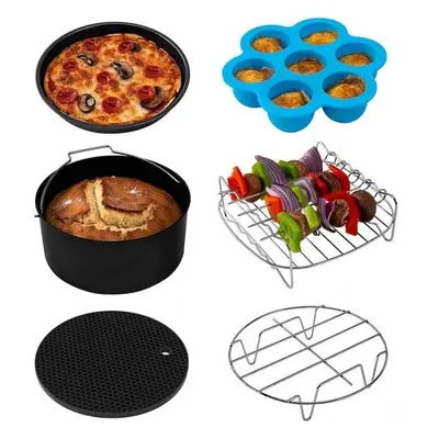 Set de accesorii COSORI C158-6AC pentru AirFryer Cx158, Tava adanca prajituri, Tava pizza, Forma