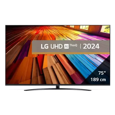 Televizor LG LED 75UT81003LA, cm, Smart, 4K Ultra HD, Clasa F (Model 2024)