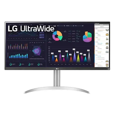 Monitor IPS LED LG 34WQ650-W, x 1080, HDMI, DisplayPort, Boxe, Alb/Argintiu