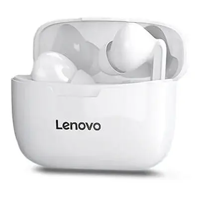 Casti In-Ear Wireless, Lenovo XT90, Bluetooth 5.0, sport, Reducere zgomot, Alb