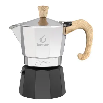 Forever Cafetiera Moka Prestige Woody cu ceasca