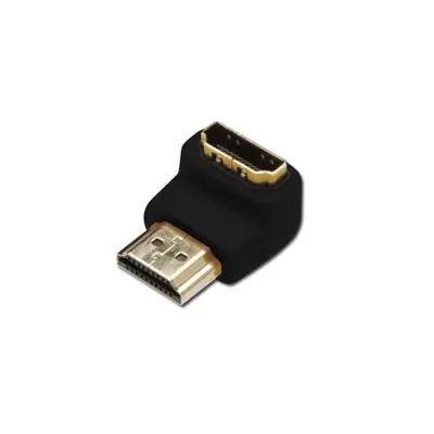 Adaptor ASSMANN Angled Ethernet, HDMI Male - HDMI Female, Black