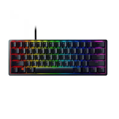 Tastatura gaming mecanica Razer Huntsman Mini, iluminare Chroma RGB, switch optic Purple, Negru