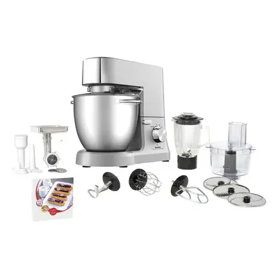 Robot de bucatarie Tefal Masterchef Grande QB813D38, W, viteze, Bol 6.7 l, accesorii, Argintiu