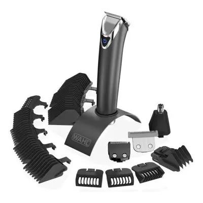 Aparat de tuns barba si parul corporal WAHL Steel Advanced 9818L, capete de taiere, Lame auto-as