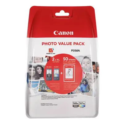 Canon Cartus PG-560XL + CL-561XL + coli hartie foto - Value Pack