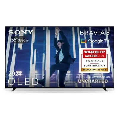 Televizor Sony BRAVIA OLED 55XR80, cm, Smart Google TV, 4K Ultra HD, Hz, Clasa F, Negru