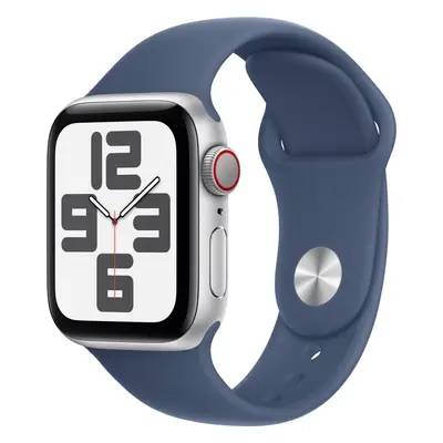 Smartwatch Apple Watch SE (2024), GPS, Cellular, Carcasa Silver Aluminium 40mm, ecran LTPO OLED,