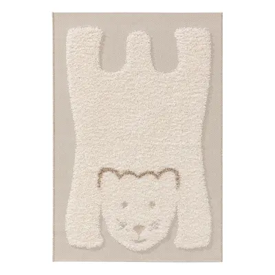 Covor crem pentru copii CARLO TEDDY 80 x 150 cm