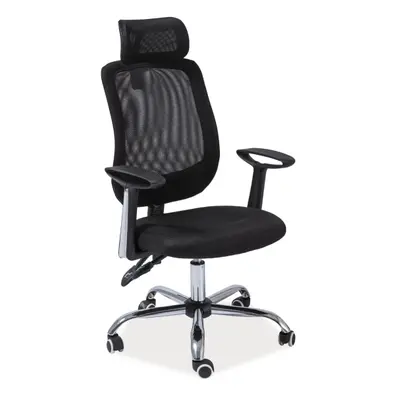 Scaun de birou negru FLEXISEAT Q-118