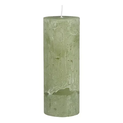 IB Laursen Lumanare stalp RUSTIC GREEN TEA 18 cm verde