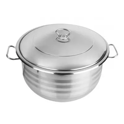 Oala cu capac si manere, inox, capacitate 2.3L, diametru interior 18cm, Grando / ZLN 7314 Engros