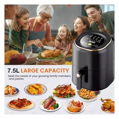 FRITEUZA FARA ULEI CU AER CALD, 1400 W FUNCTIE DE COACERE, PRAJIRE 7,5L AIR FRYER