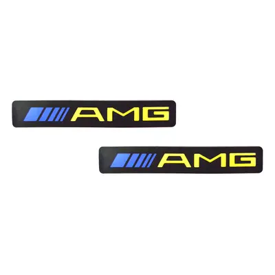 Set 2 x Ornament prag auto cu iluminare LED, Mercedes Benz AMG