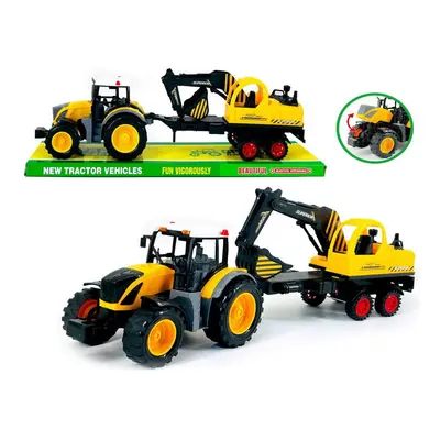 Tractor cu Excavator, cu usi si capota ce se deschid 6511110039599 Engros