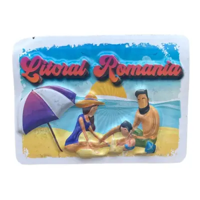 Magneti Engros pentru frigider, din plastic, Suvenir LITORAL ROMANIA 3D