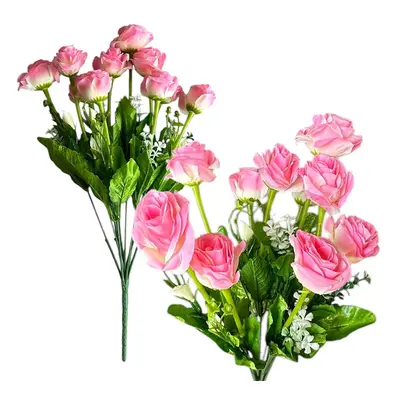 Buchet flori artificiale Lisianthus în roz delicat , engros 40 cm lungime, 10 fire fiecare