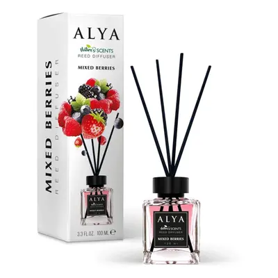 Odorizant de Cameră cu Bețișoare Alya, aromă Mixed Berries/Fructe de padure, difuzor de parfum e