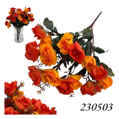 Buchet de flori artificiale Trandafiri, 7 fire, 32 cm, en-gros.