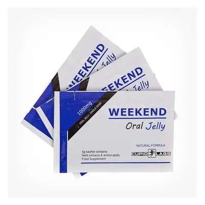 Weekend Oral Jelly, jeleu pentru potenta si erectii puternice, 3 plicuri