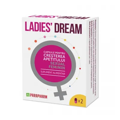 Capsule LADIES DREAM, cresterea apetitului sexual si libidoului feminin, 2 capsule