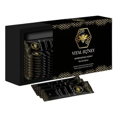 Miere afrodisiaca Vital Honey, unisex, pentru potenta si crestere libido, 1 cutie x 12 plicuri