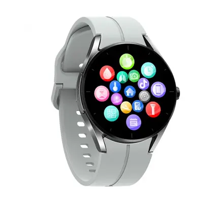 Smartwatch iSEN KS05 Silver, 1.32 IPS HD, ECG, Ritm cardiac, Presiune sanguina, Glicemie, Oxigen