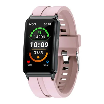 Smartband iSEN EP01 Roz, 1.47 IPS HD, ECG, Ritm cardiac, Presiune sanguina, Glicemie, Oxigen, Mo