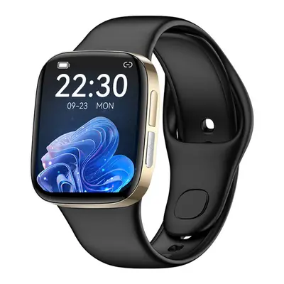 Smartwatch iSEN JL08 Gold+Negru, 1.72 inch HD, Apel bluetooth, Asistent vocal, HR, Glicemie, VO2