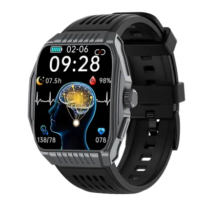 Smartwatch iSEN JT03 Gray, 1.85 HD, Imbunatatire somn, Glicemie, PPG+ECG, HR, Apel Bt, SOS, Asis