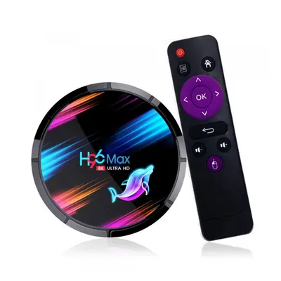 TV Box H96 MAX X3 Smart Media Player, 8K, RAM 4GB, ROM 128GB, Amlogic S905X3, Android 9.0, Slot 