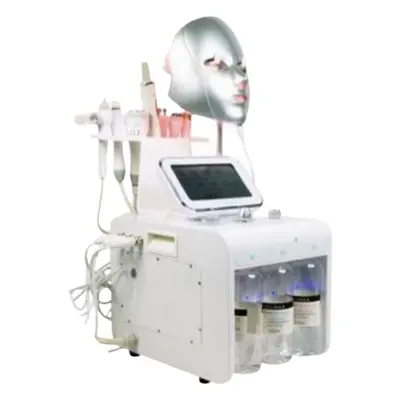 SARA516B - Combina cosmetica tratamente faciale: 6 functii + hidro abraziune + masca LED