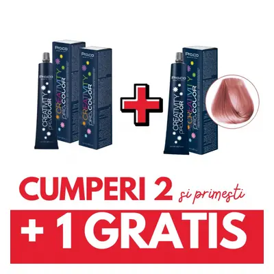 OFERTA 2+1 GRATIS - Vopsea par directa CREATIVITY PRO.COLOR 100 ml - PINK