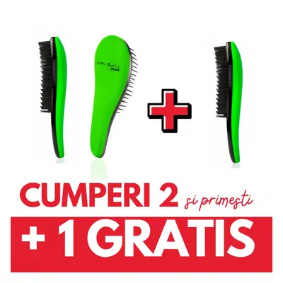 OFERTA 2+1 GRATIS - Perie de par DETANGLER - FRUITS - VERDE