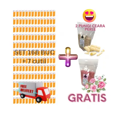 Oferta 168 cartuse ceara epilat + 2 pungi ceara perle epilat GRATIS