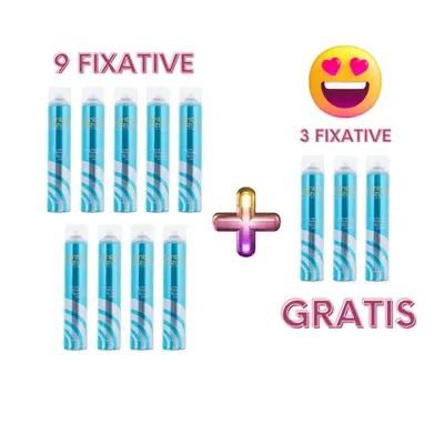 Oferta 9 +3 GRATIS Spray fixativ par Centro Azzurro - EXTRA STRONG - 750 ml