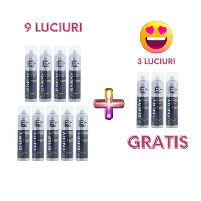 Oferta 9 +3 GRATIS Spray luciu par - protectie par Enery 400ml