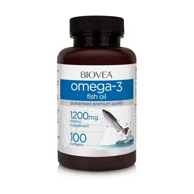 Biovea Omega 3, ulei de peste, 1200 mg, 100 capsule